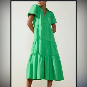 Brochu Walker Havana Dress in Derby Green